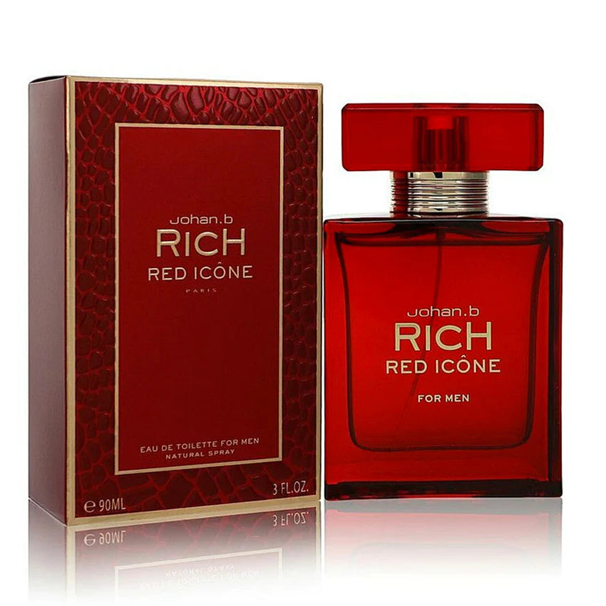 JOHAN.B Rich Red Icone (INSPIRED BY VERSACE EROS FLAME) 3.0 oz EDT for men